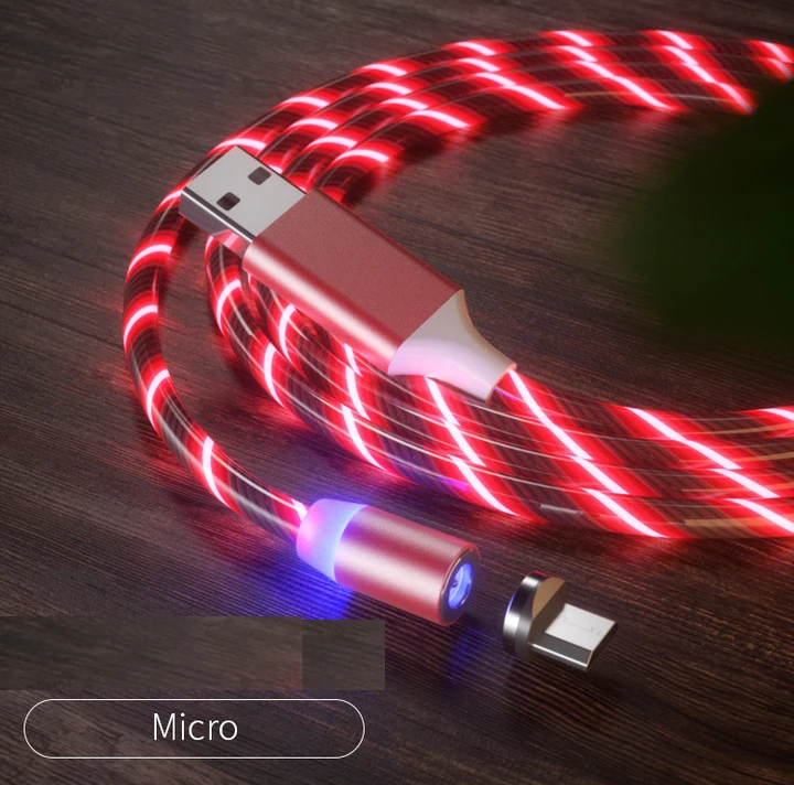 3 в 1 светодиодный магнитный usb-кабель для быстрой