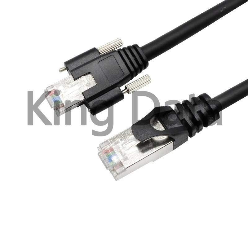 Rj45 High Flexible Patch Cable Wear Resisting Screw Lock