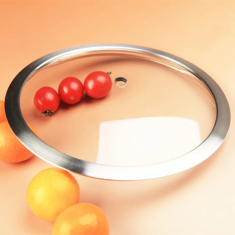 F type Tempered Glass Lid For Kitchen Cookware Cooking Frying Pan Lid