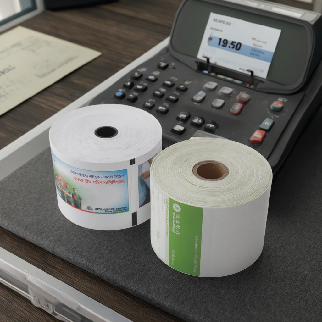 Factory Direct Paper Roll for Cash Register 80 X 57 mm Cashier Receipt POS Bank Thermal