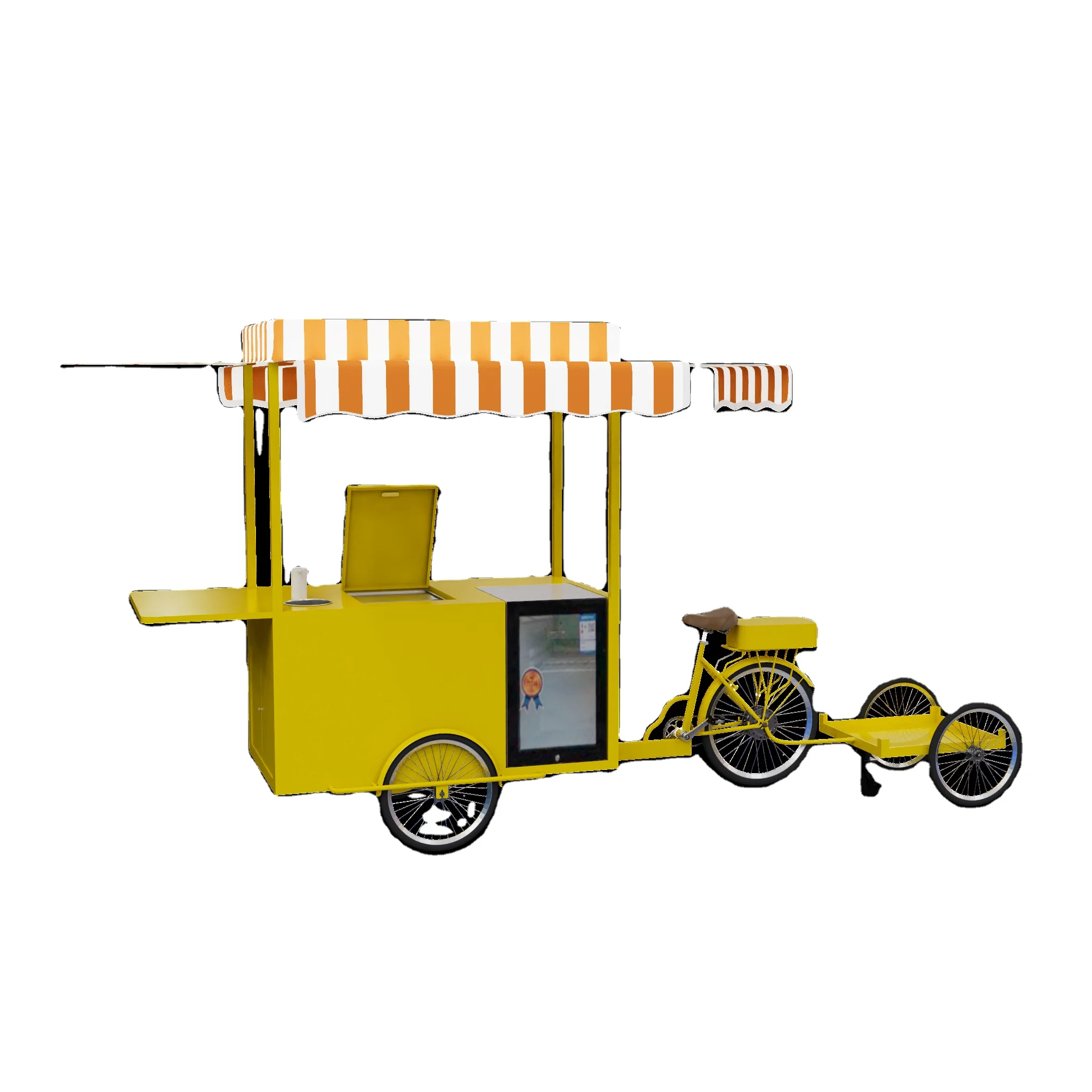3 Wheeler Electric Tricycle Car Push Trailer Small Kiosk Hamburger Ape Motorcycle Generator Customized Mobile Restaurant Cooking
