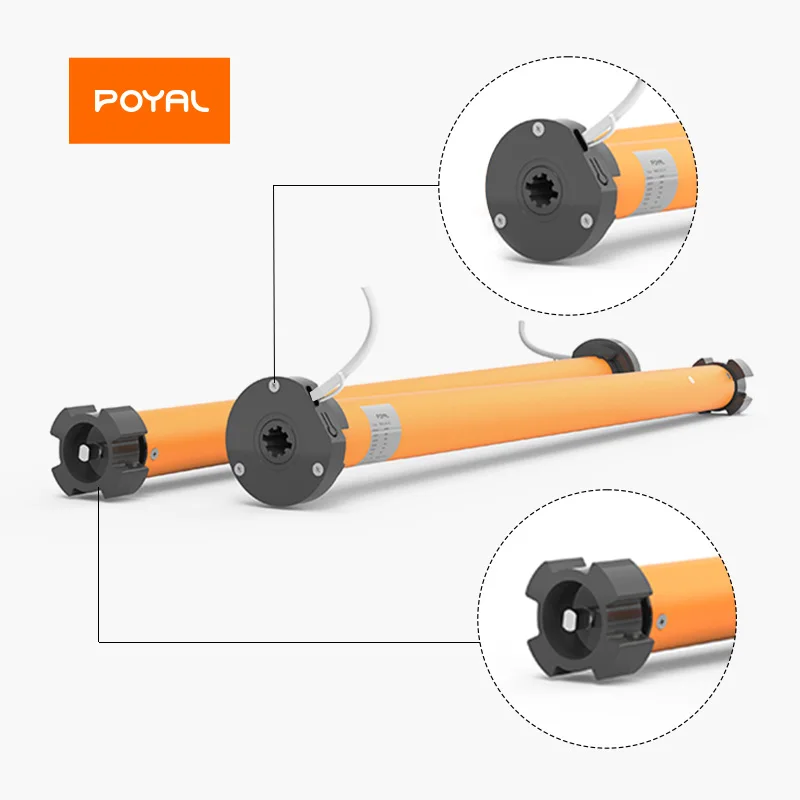 Ultra-thin stroke head Tubular Motor Indoor Roller Shutter Electric Drivers
