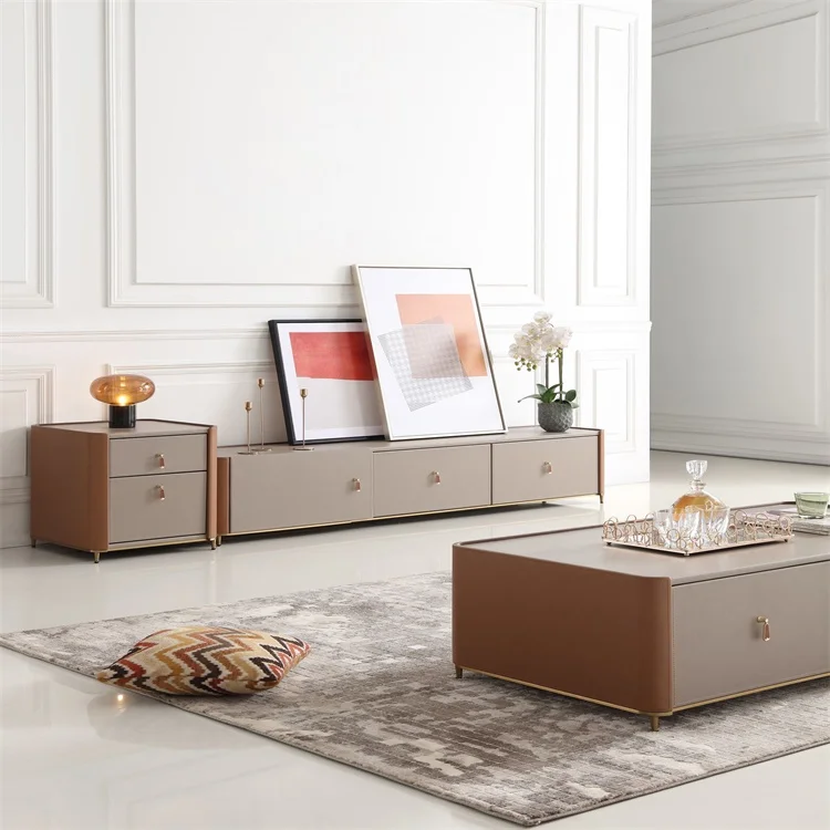 
2021 New Style Living Room Luxury Latest Design Corner Furniture Modern Tv Stand Cabinet 