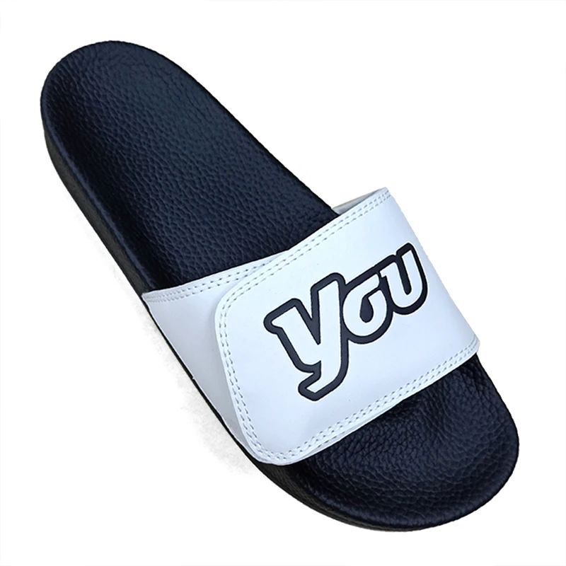 
Wholesale china factory slides high quality pu sandals slipper slides for men 
