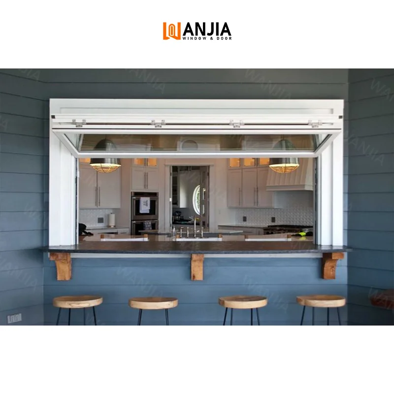Wholesaler Bulk Custom Residential Vertical Folding Windows Kitchen Interior Aluminum Bifold Windows Folding Windows