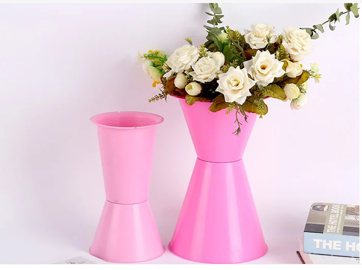 The Best seller Plastic flower foam barrel colorful oasis foam cage Flower bouquet  florist packing material