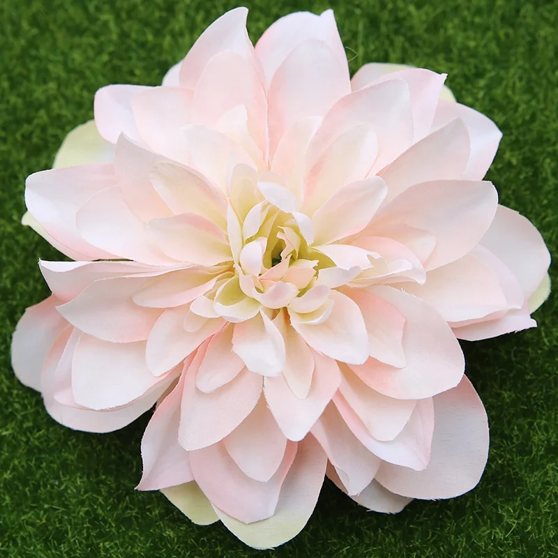 16cm Dia Fabric Silk Artificial Dahlia Heads Flowers for Decoration