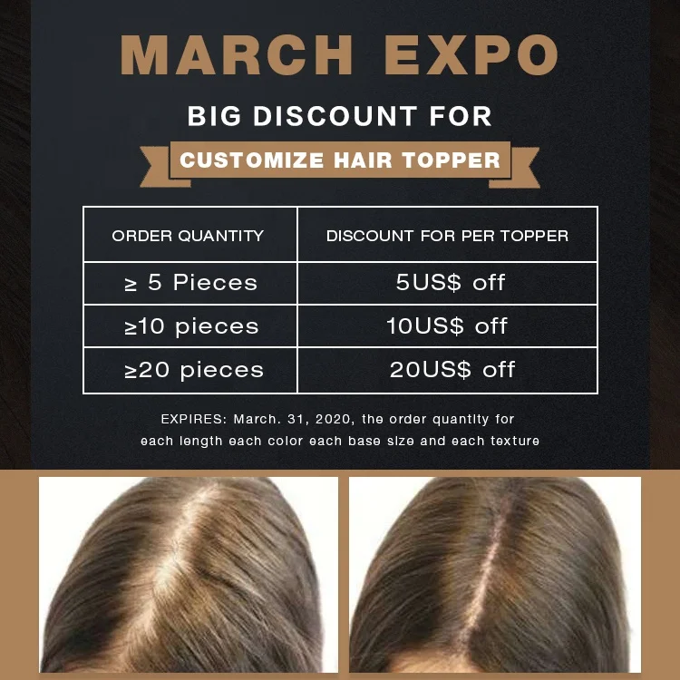 Top Hair pieces for women virgin european remy human hair hair toppers full ends weft section with silk base toppers