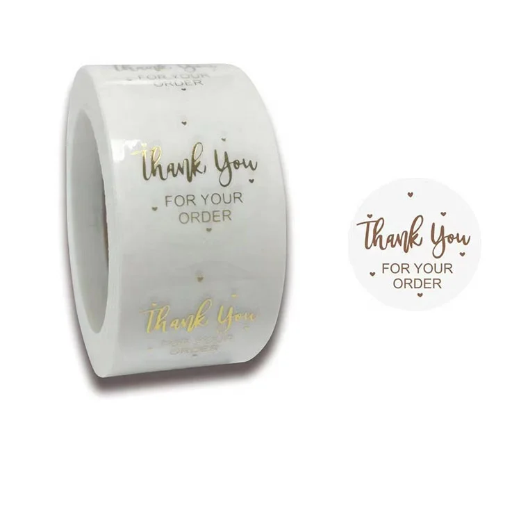 Custom logo Strong Adhesive Waterproof Label Shipping Paper Sticker Roll