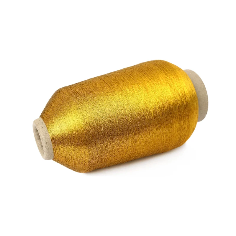 Embroidery Machine Threads Metallic Yarn High Quality Polyester  MX TYPE Polyester 75D x 2 Ply Metallic yarn
