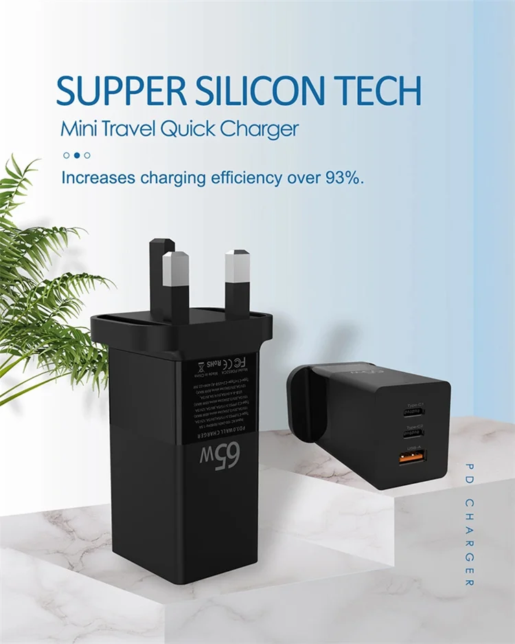 Ready To Ship Power Adapter Fast Charging Wall Laptop Travel Adapter