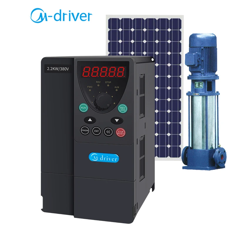MPPT Solar VFD DC to AC Solar Water Pump Inverter for Sri Lanka Market 380V 22kw Inverter Triple