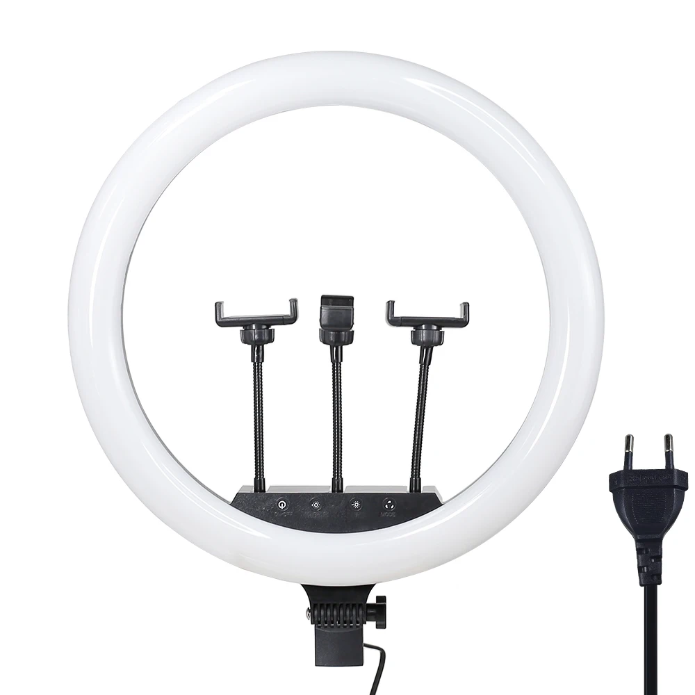 18inch 60w AC ADAPTER power Large Dimmable Makeup Photographic Lighting LED Circle Ring Light with remote control