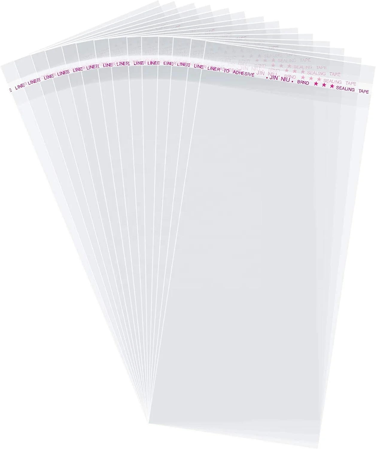 Clear Resealable Self Adhesive Bag Plastic Cellophane Bags Packing Clothing Bags