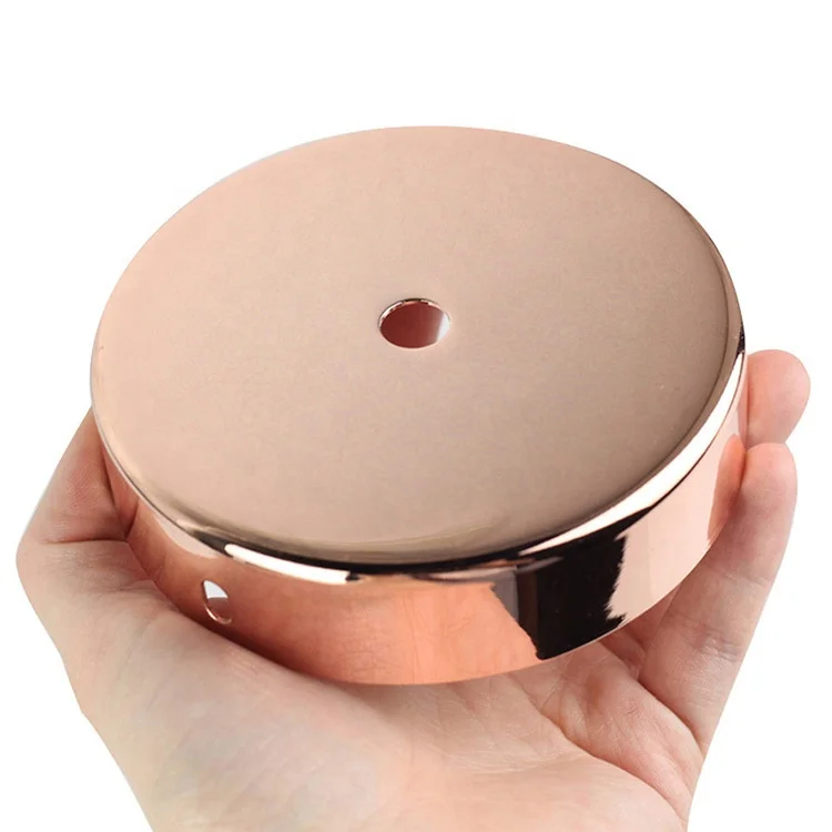 Pendant Light Wall Lamp DIY Ceiling Lighting Fixture 10CM Metal Ceiling Rose Round Plate Spare Parts