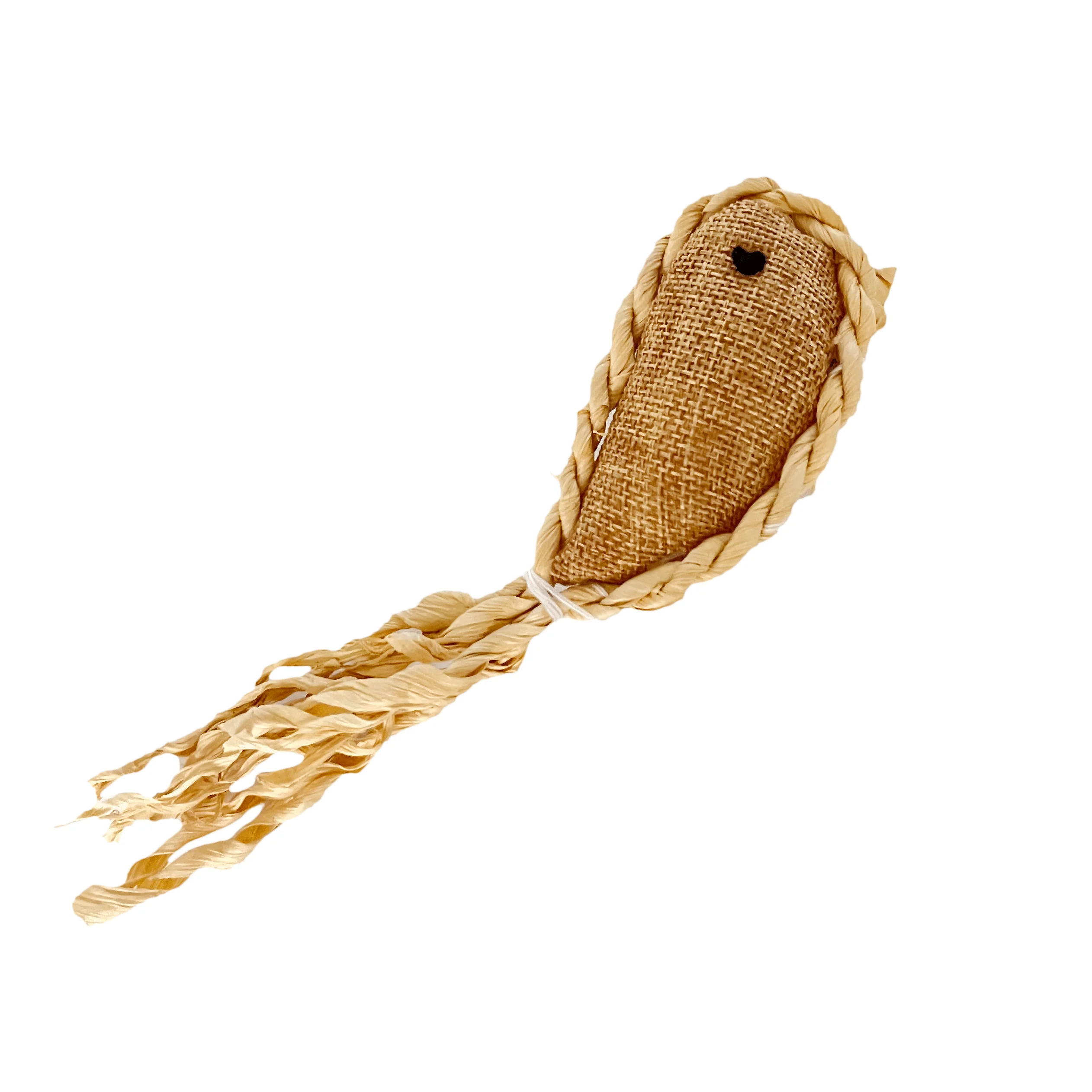 Factory faux cork plush jute cat toys for indoor cats interactive