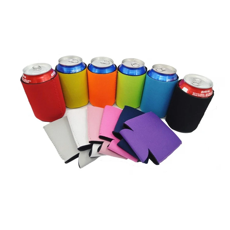 12 oz Blank Slim Beer Can bottle Coolers Custom insulated Neoprene Foam Sublimation Sleeves Stubby Holder Coozie with Logo