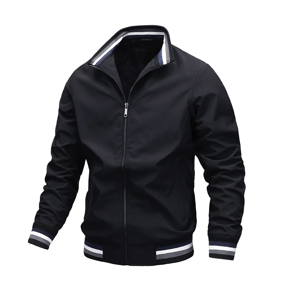 
Wholesale Spring&Autumn Stand Collar Jogging Tennis Outdoor Casual Sports Golf Men Jacket 