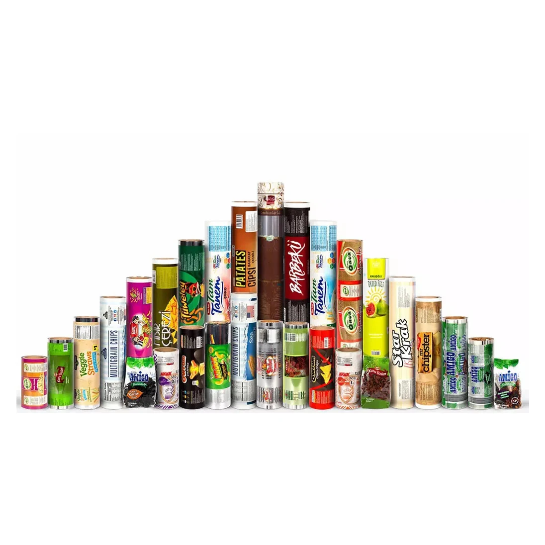 BOPP printing plain wrapping plastic food packaging rewind roll film