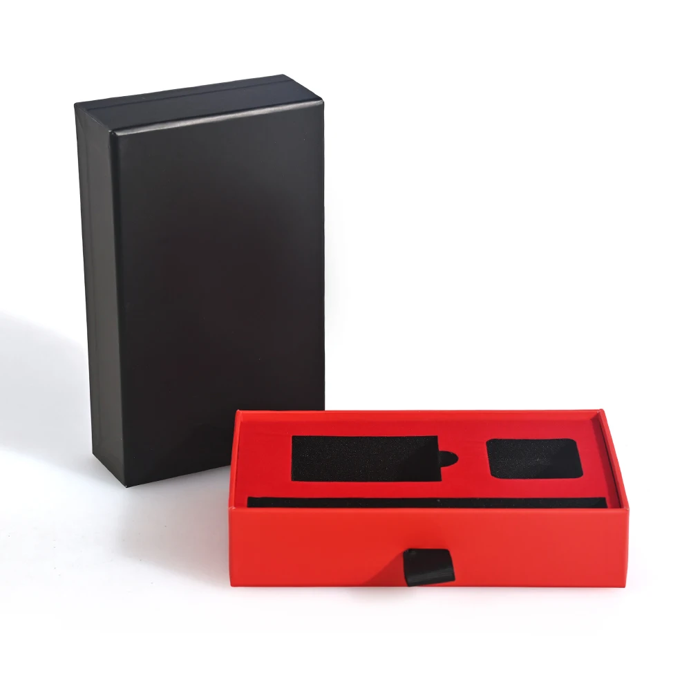 Biodegradable Brazil Trendy Caixas De Presente Custom Design Electronic Packaging Drawer Gift Box With Ribbon