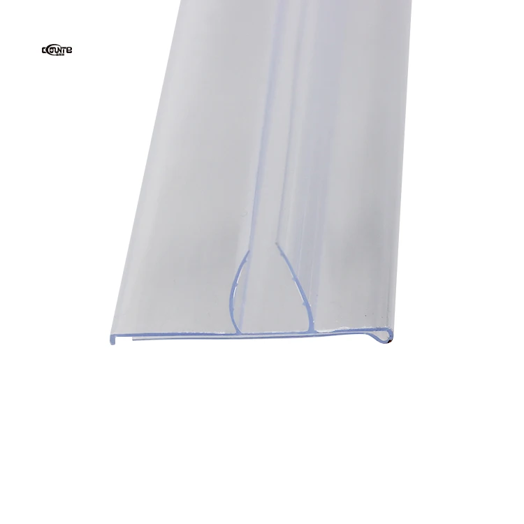 Plastic shelf data strip label holder price tag