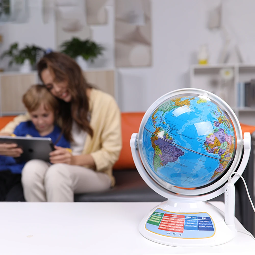 Globe  Smart AR Click and read Globe Learn geography knowledge Desktop Decoration ornaments Night light globe