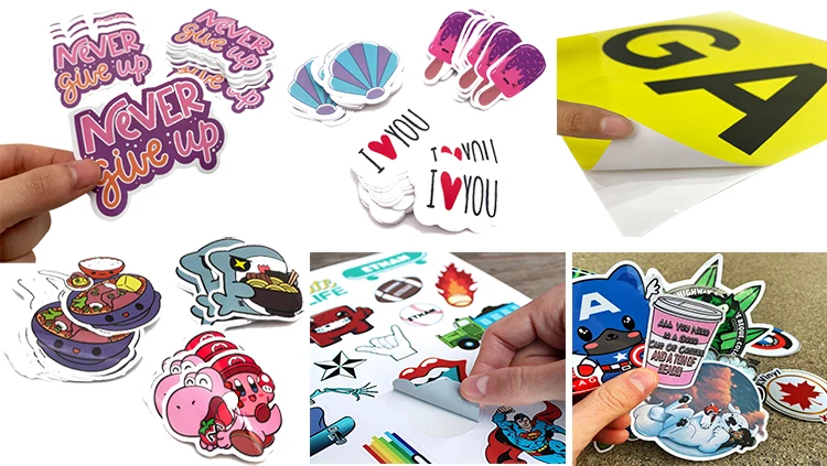 Vinyl Stickers Printing Adhesive Printing Adhesive Packaging Label Stickers Sticker Sheets Custom