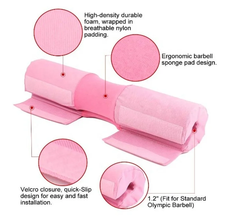 2019 new design shoulder dumbbel and barbell pad squat with cover