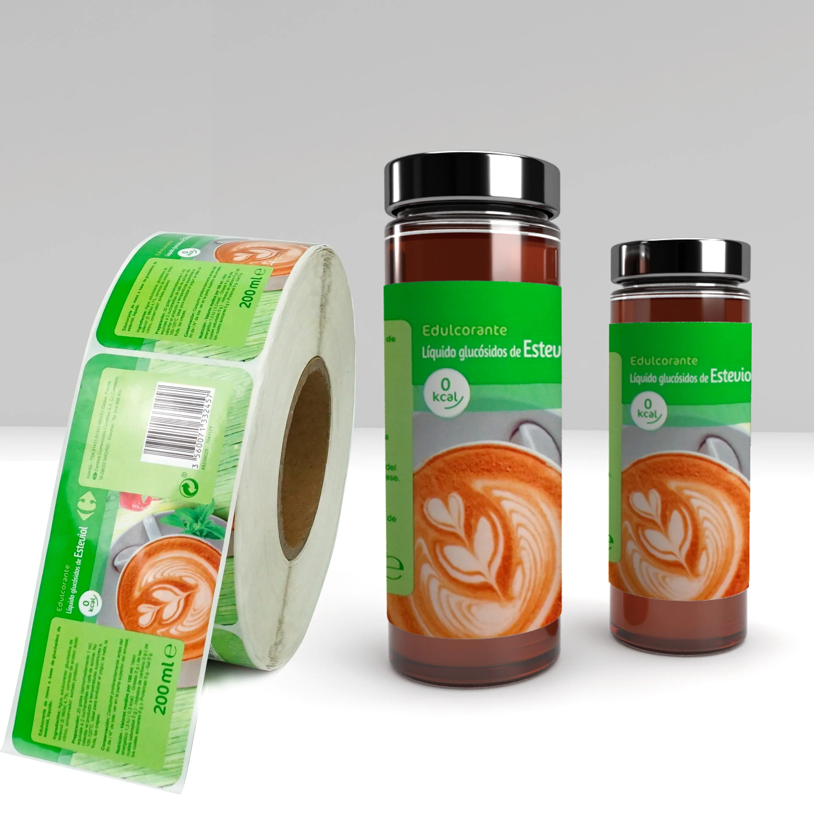 Factory provide custom brand logo waterproof honey self adhesive label sticker for food bottle