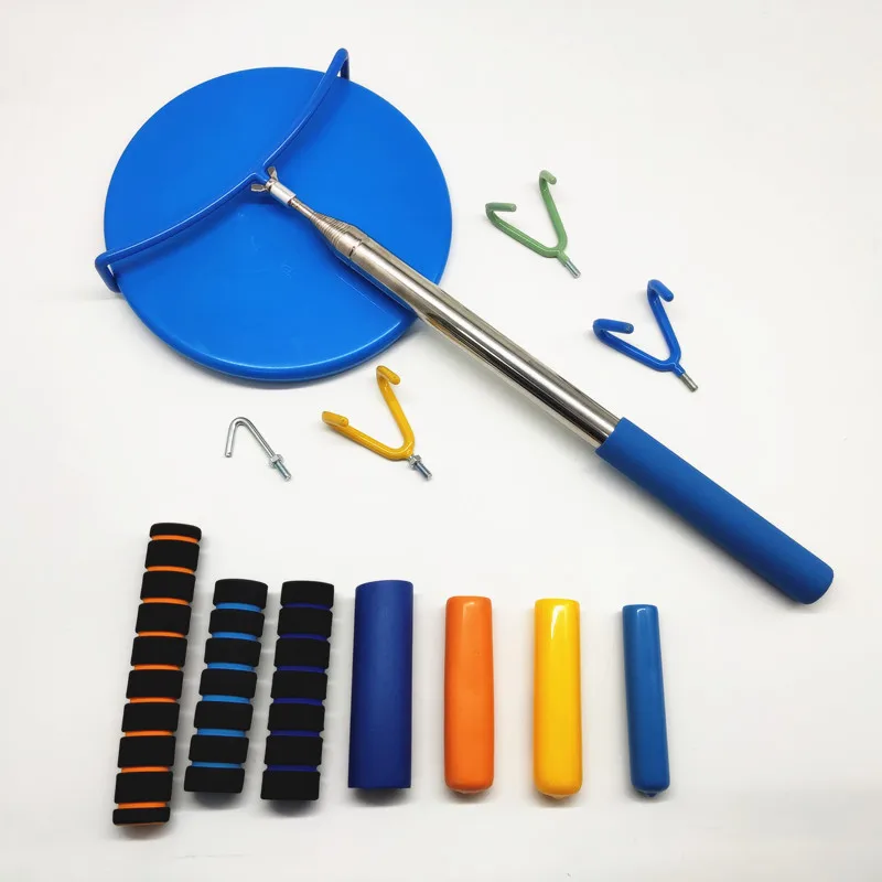 Functional Disc Golf Retriever Pole Stainless Steel Telescoping Golf Grabber Tool