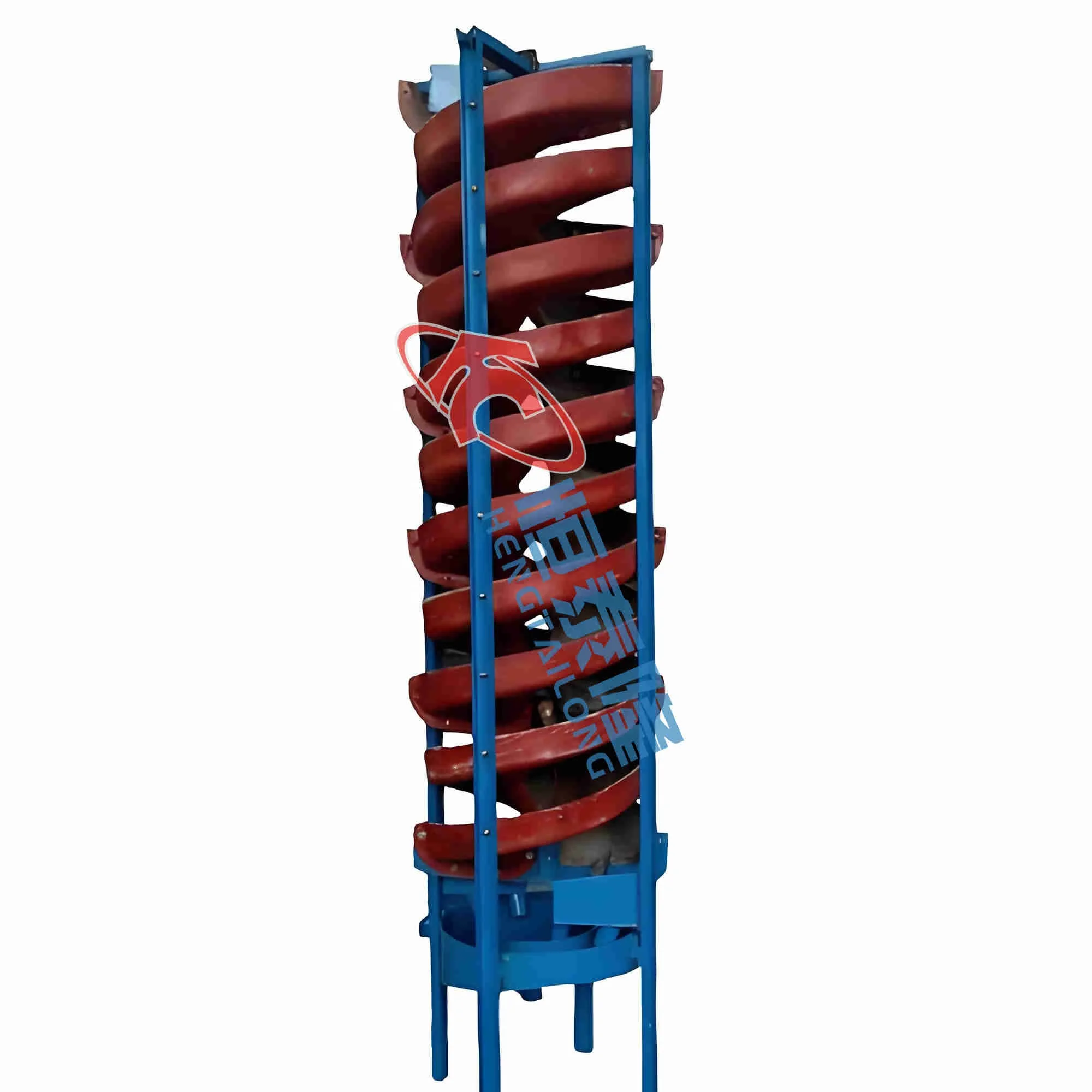 Gold Spiral Chute For Sale Concentrator Gravity Rotary Spiral Chute Chrome Tin Tungsten Ore Spiral Chute