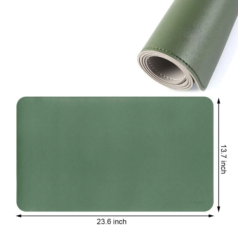 Customized Gaming Pad Portable Writing Mats Double Size Leather Desk Mat