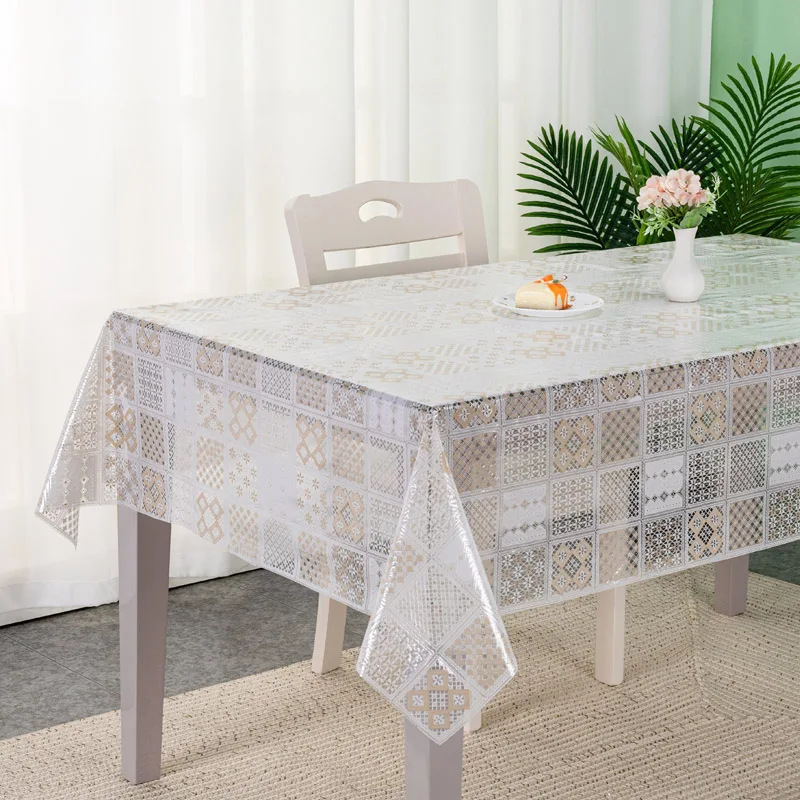 Plastic Table Cloth PVC Table Cover Lace Tablecloth