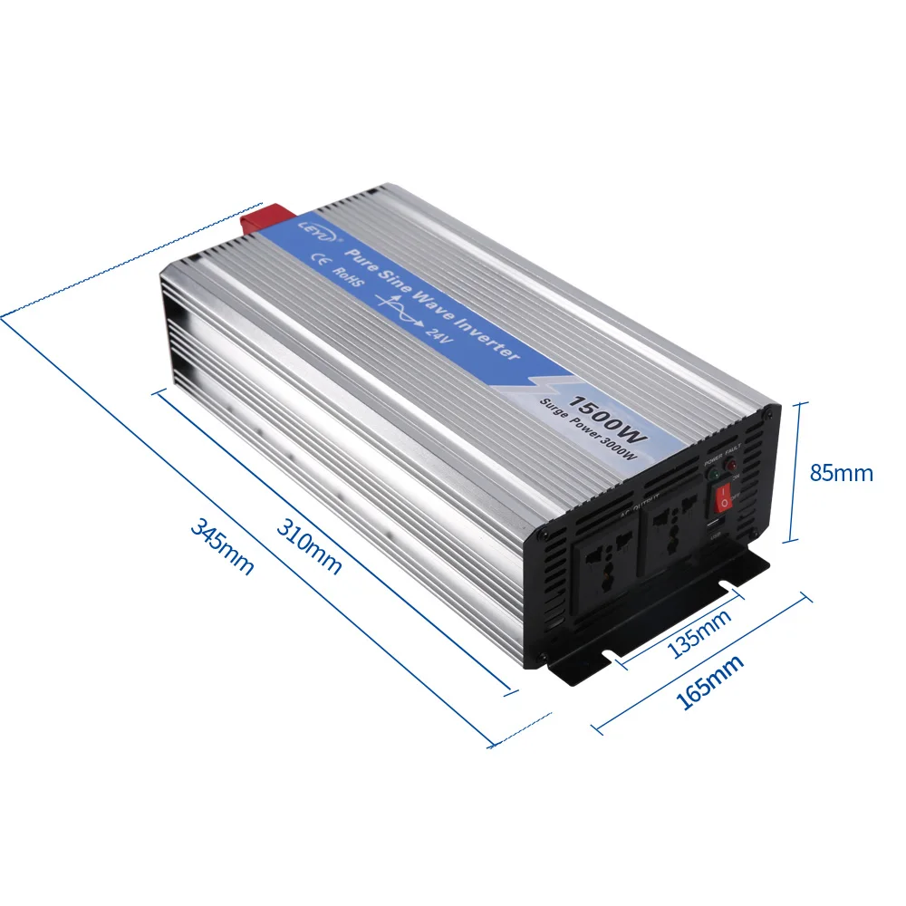 1500W dc to ac power inverter frequency converter 60hz 50hz