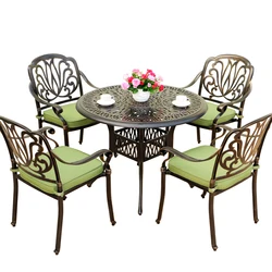 cast aluminum table and chairs  Outdoor Furniture Patio Garden Set