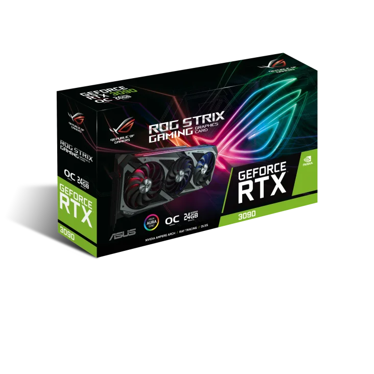  Для RTX 3090 высшее качество A SUS ROG графическая карта 24 ГБ GDDR6X 10496 ядер 19 5 Гбит/с Высококачественная с быстрой