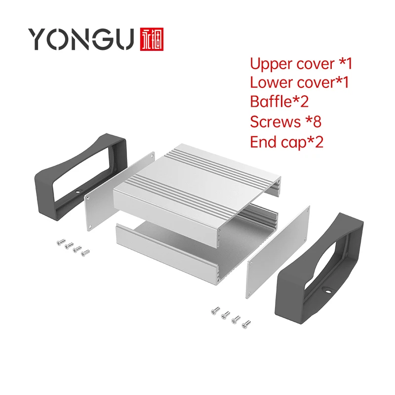 Yonggu K06 88*38mm Signal Simulator Housing Industrial Equipment Metal Box Aluminum Electronic Enclosure With Plastic Panel