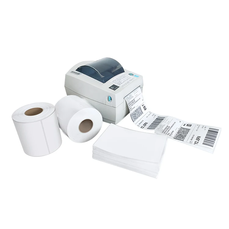 4 x 6 Top Direct Thermal Label 100 x 150 500 PCS/Roll(Fanfold) Wholesale Shipping Customizable