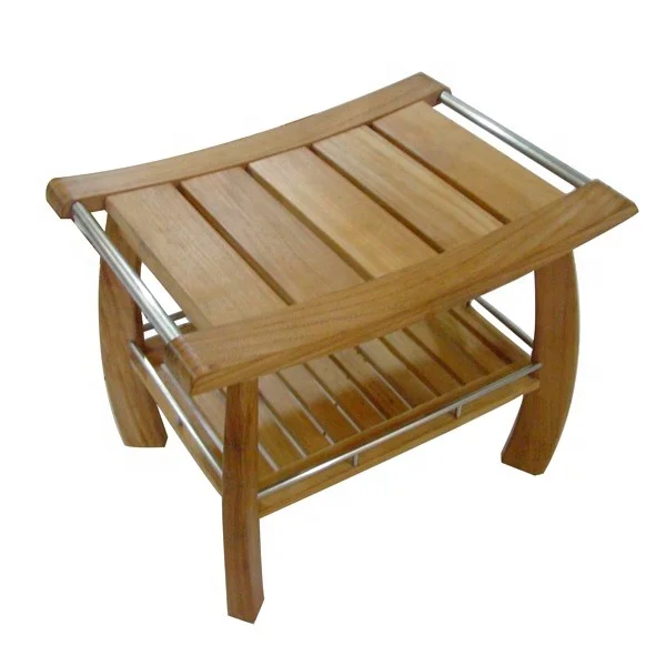 Wooden Shower Bench Bathroom Furniture
