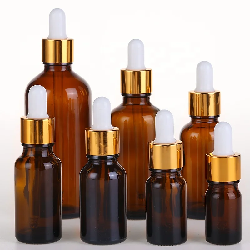 5ml 10ml 15ml 20ml 30ml 50ml 100ml Amber Glass Dropper Bottle Essential Oil Bottles