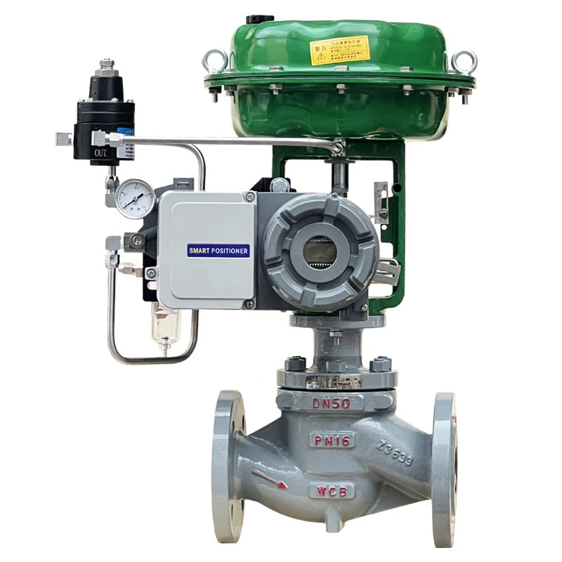 WCB 4-20ma Positioner Pneumatic Proportional Regulating Explosion Proof Single Seat Steam 2 Way Flow Diaphragm Control Valve