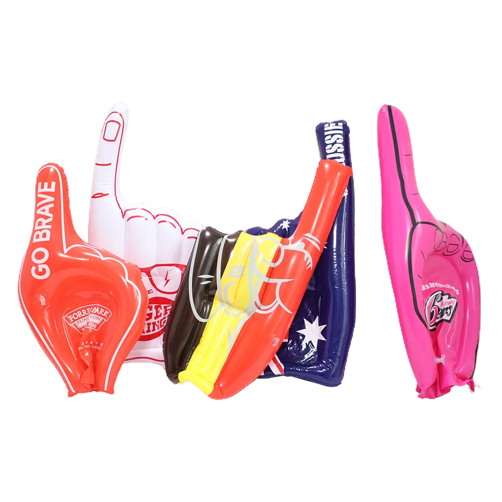 Manufacturer Customized Advertising Inflatable Clap Stick Balloon Bam Bam Bang Thunder Sticks for Party Promotional Supplies