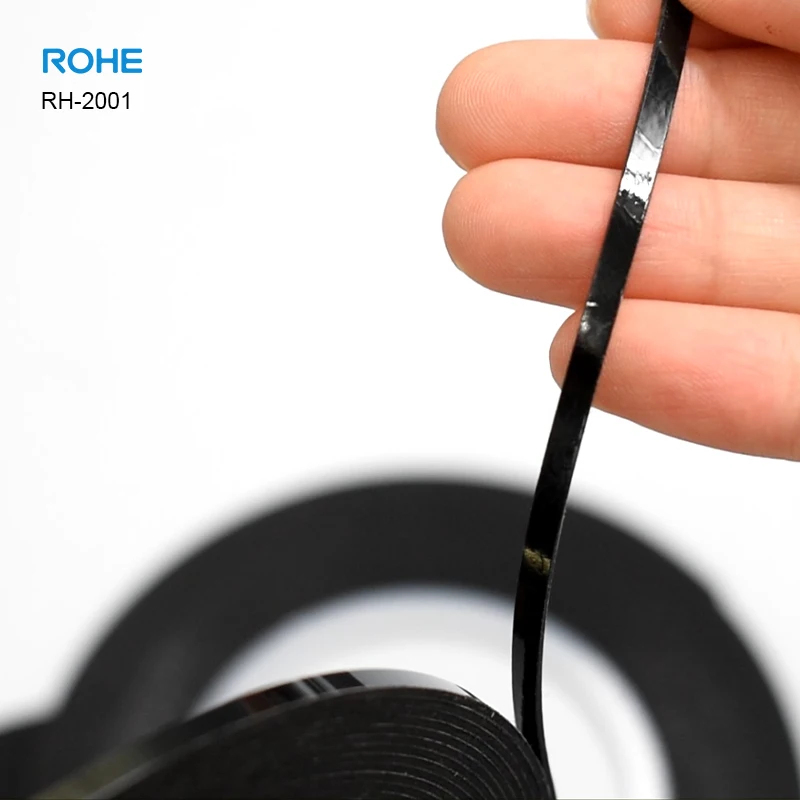 ROEH 3mm 4mm 5mm Wide double-sided adhesive black frame-less tape for led tv laptop mobile screen panel repair