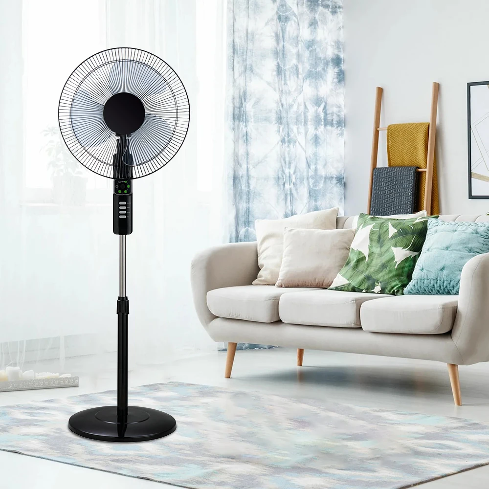 China Wholesale Factory 3 Speed Control Fans Smart Appliances 7 Hours Timer 16 Inch Standing Fan With Remote Control
