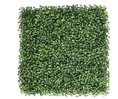 2022 New  Decoration Faux Green Boxwood Panels Fence Hedge Backdrop Artificial Plant Grass Wall