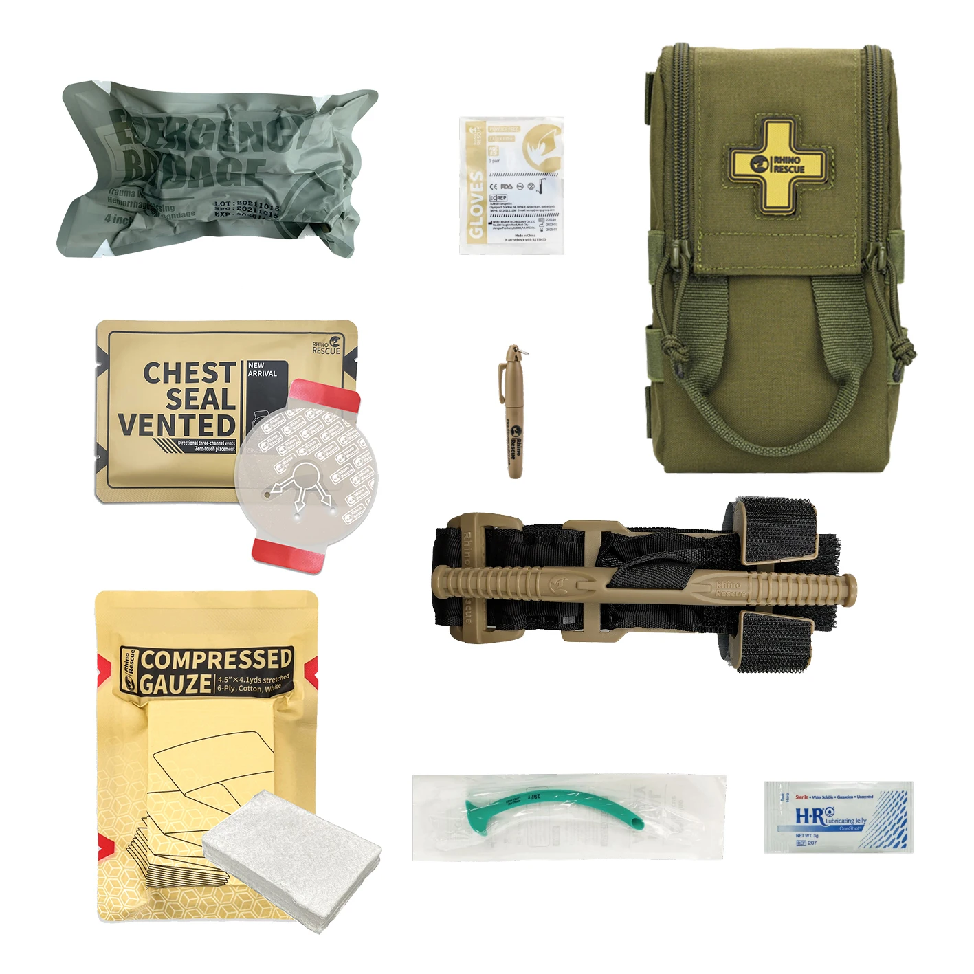 2023 Rhino Rescue Quick Release First-Aid Medical Kit Bags Tactical Mini Molle Pouch Medical Kit Bag