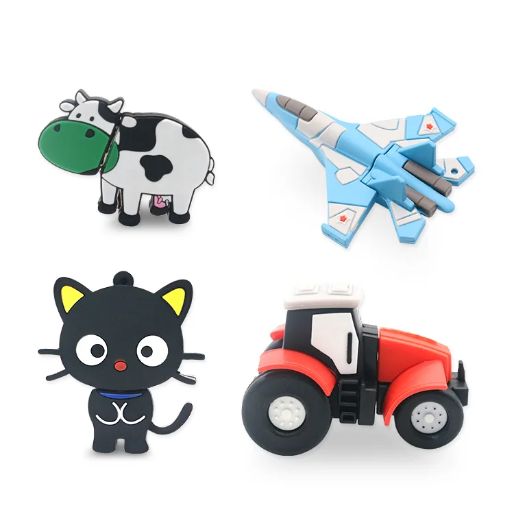 Promo Gifts Custom Soft Silicone USB Flash Drive 4GB 8GB 16GB 32GB 64GB Pendrive Animal USB Stick Memory Cartoon Usb