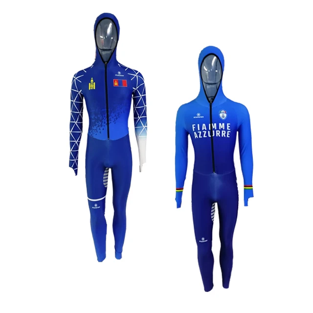 Roadstar sublimation long track skating suit custom logo design speed skating suits
