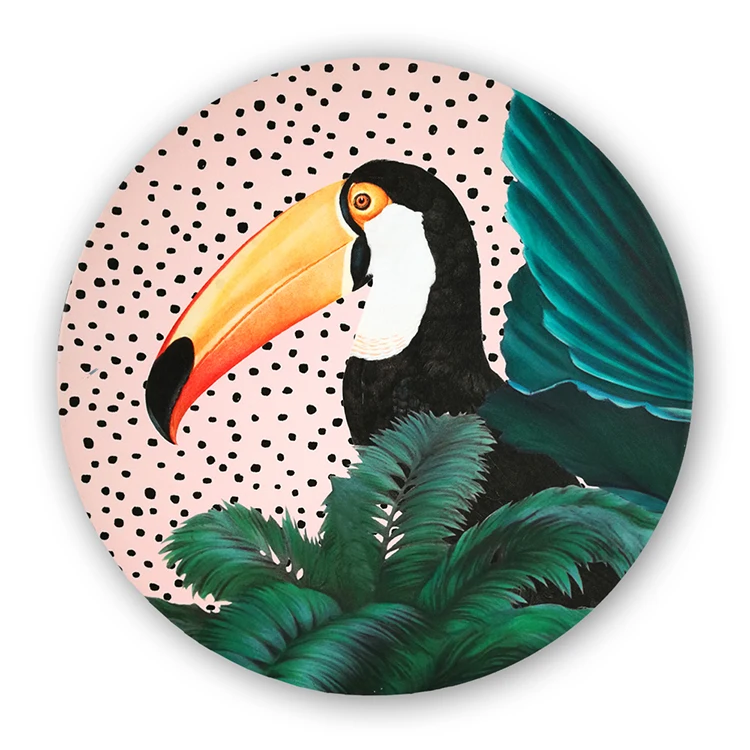 Competitive price peacock oil painting birds 3d oil painting on canvas