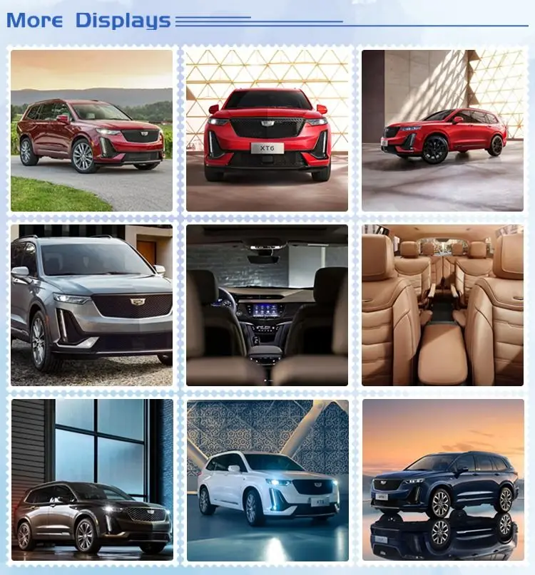 Hot Cadillac XT6 48V Hybrid System New Energy Vehicle Delux Brand 2.0T 4WD Middle-Large-Size SUV 6/7 Seats High Performance SUV